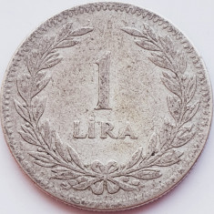 279 Turcia 1 Lira 1947 km 883 argint