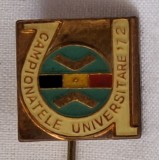 Campionatele UNIVERSITARE anul 1972, competitie sportiva internationala, insigna email
