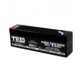 Acumulator AGM VRLA 12V 2,5A dimensiuni 178mm x 34mm x h 60mm F1 TED Battery Expert Holland TED003096 (20) SafetyGuard Surveillance