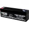 Acumulator AGM VRLA 12V 2,5A dimensiuni 178mm x 34mm x h 60mm F1 TED Battery Expert Holland TED003096 (20) SafetyGuard Surveillance