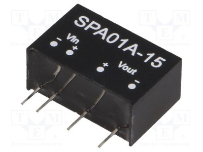 Convertor DC/DC 1W MEAN WELL 9-18VDC la 15VDC SIP6 foto