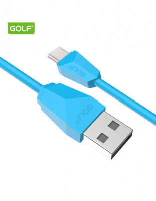 Cablu USB la USB Type C Golf Diamond Sync Cablu albastru 1m 2A GC-27t foto