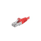Patchcord SFTP RJ45-RJ45 Cat.6A, 3m, rosu, &quot;SFTP-6A-3-R&quot; (timbru verde 0.08 lei), Premiumcord