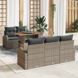 VidaXL Set de canapele pentru grădină 6 pcs Gri 100 x 55 x 73 cm