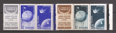 ROMANIA 1957, Lp 444a - Satelitii artificiali ai pamantului, MNH foto