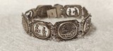 Argint BRATARA 1900 AUSTRIA manopera EXCEPTIONALA de efect UNICA de efect SPLENDIDA