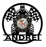 Ceas Perete Vinil Disc ATV Off-Road Cursa Pilot Quad Andrei Personalizat Decorativ Cadou 30cm