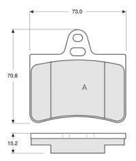 MTR MT686 set placute frana disc foto