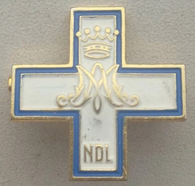 Insigna - Monograma MA - NDL - Posibil Franta foto