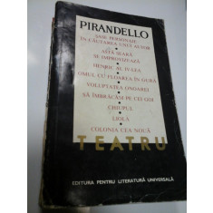 TEATRU - LUIGI PIRANDELLO - 9 piese