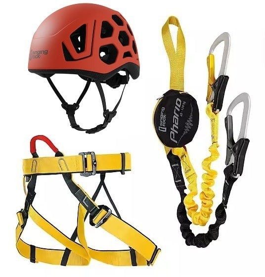 Set Via Ferrata Hex Casca Rosie