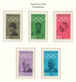 Germania 1968 Mi 561/65 MNH - Jocurile Olimpice vara, Mexico City