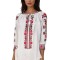 Bluza dama tip ie R256 alb optic/rosu bordo , marimea XL