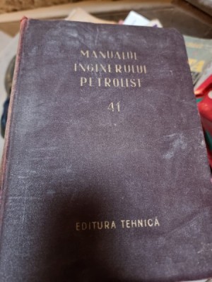 MANUALUL INGINERULUI PETROLIST 41. FORAJUL SONDELOR DE TITEI SI GAZE, PARTEA I-A TEHNOLOGIA PROCESELOR DE FORAJ foto