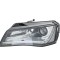 Far AUDI A8 (D4/4F), 12.2009-11.2013, HELLA, fata, partea stanga, cu lumina dinamica pentru viraje; cu lumina pentru viraje statica;tip bec D3S+H7+LE