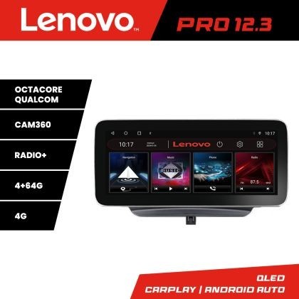 Navigatie Ford Turneo Courier Transit Courier 2014-2021 Lenovo Qled 12.3 inch Octa Core 4+64 360 DSP ADAS carplay android auto radio internet kit-turn