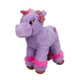 Unicorn de plus colorat, Puffy Friends, Mov, 28 cm