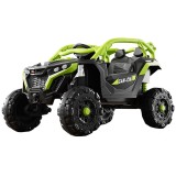 Masina electrica pentru copii, flippy, tip buggy/utv off-road dual drive, conectare bluetooth, telecomanda, lumina intermitenta si muzica, baterie 380