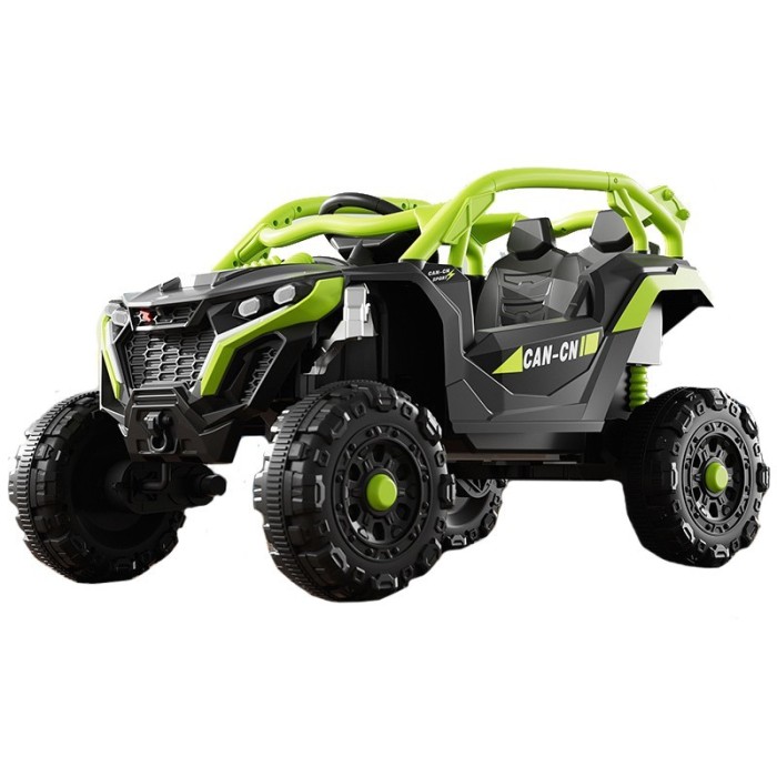 Masina Electrica pentru Copii, Flippy, Tip Buggy/UTV Off-Road Dual Drive, Conectare Bluetooth, Telecomanda, Lumina Intermitenta si Muzica, Baterie 380