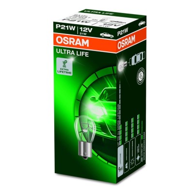 Set 10 Becuri P21W Osram Ultra Life foto