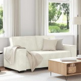 VidaXL Canapea cu 2 locuri, crem, 140 cm, catifea 4105028