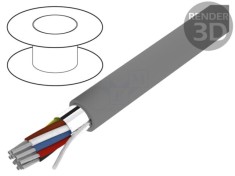 Cablu Alpha Wire C&amp;C 12x24AWG ecranat folie Al-PET PVC