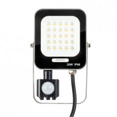 Proiector LED senzor 20w 4000k 110lm/w IP65, Solentis