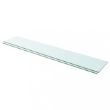 VidaXL Rafturi, 2 buc., 110 x 20 cm, panouri sticlă transparentă 3051589