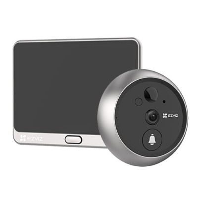 Vizor electronic 2K, IR 5m, Ecran tactil 4.3&amp;#039;&amp;#039;, audio bidirectional, Wi-Fi - EZVIZ CS-DP2-2K foto