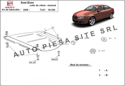 Scut metalic cutie viteze manuala Seat Exeo fabricat incepand cu 2009 APS-00,004 foto