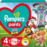 Cumpara ieftin Pampers Pants Paw Patrol Size 4 scutece de unică folosință tip chiloțel 9-15 kg 72 buc