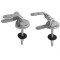 Balama pentru prindere capac WC, siliconat + MDF, 2 buc / set