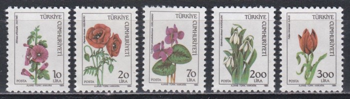 Turcia 1984 - Flori sălbatice, MNH