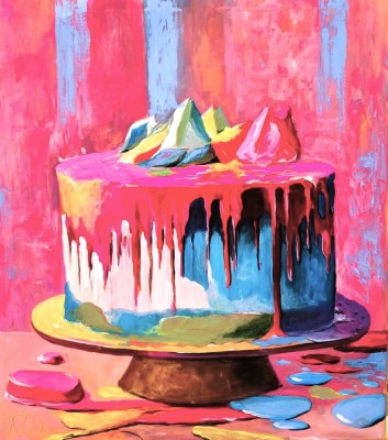 Tablou abstract intitulat &amp;quot;Yummy&amp;quot; foto