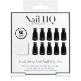 Nail HQ Soak Away Gel Nail Clip Set set pentru &icirc;ndepărtarea unghiilor cu gel și acril