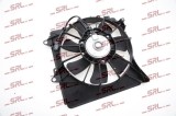 Ventilator radiator Honda Jazz/Fit 08-15, motor: 1.2, 1.4, 1.5, fara pre-rezistor, 300 mm; 2 pini, SRLine