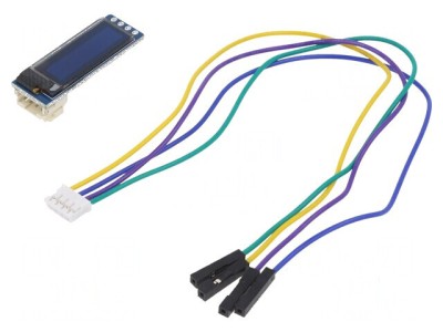 Afișaj OLED 0,91&amp;quot; 128x32 alb, 8 pini, 3,3-5VDC, unghi 160&amp;deg; foto