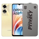 Folie de Protectie pentru Oppo A59, TEO, Sticla Securizata ESD Antistatica, Super-X Privacy OG, Margini Negre, 0.30 mm, Transparent Inchis