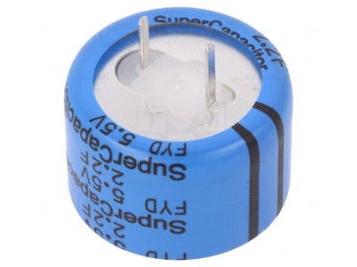 Supercondensator THT 2,2F 5,5V 10,16mm foto