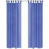 VidaXL Draperii din voal, 2 buc., 140 x 225 cm, albastru regal 132246