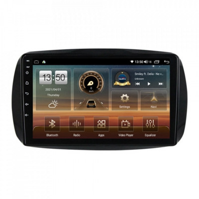Navigatie dedicata cu Android Smart Fortwo dupa 2014, 4GB RAM, Radio GPS Dual foto