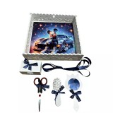 Cumpara ieftin Tavita pentru Mot cu 6 Piese - Mickey si Masina- TPM65 Alb cu Bleumarin