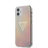 Cumpara ieftin Husa Cover Guess TPU T&amp;D Gold Triangle pentru iPhone 12 Mini Pink