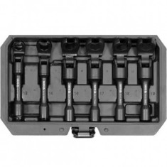 Set 6 chei inelare semi-deschise cu articulatie, 3/8&quot;, 12-19 mm, Crom Vanadiu