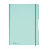 CAIET MY.BOOK FLEX A4 2X40F 80GR DICTANDO+PATRATELE, TURCOAZ TRANSPARENT CU