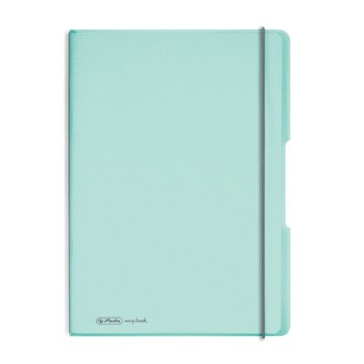 CAIET MY.BOOK FLEX A4 2X40F 80GR DICTANDO+PATRATELE, TURCOAZ TRANSPARENT CU foto