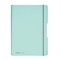 CAIET MY.BOOK FLEX A4 2X40F 80GR DICTANDO+PATRATELE, TURCOAZ TRANSPARENT CU