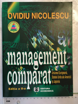 Ovidiu Nicolescu - Management comparat foto