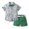 Costum elegant pentru baietei - Green (Marime Disponibila: 3-6 luni (Marimea 18