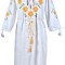 Rochie dama casual RDF, alb/galben , marimea M